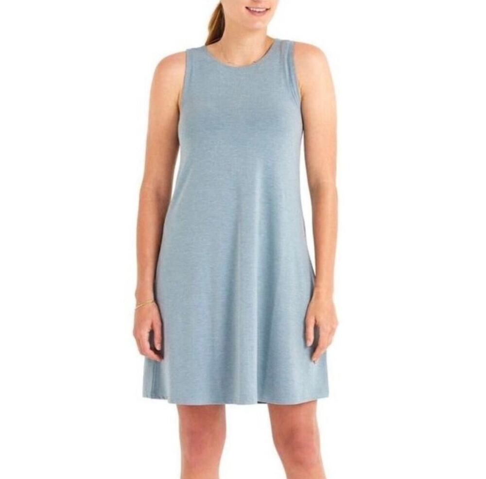 Free Fly Women's Viscose Teal Mini Dress Soft Closet Staple Classic Size Small